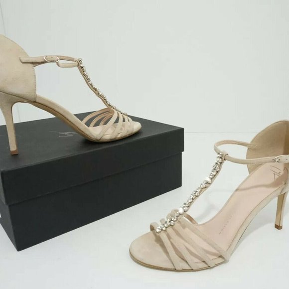 Giuseppe Zanotti Crystal Embellished Heel Sandals - Picture 1 of 12